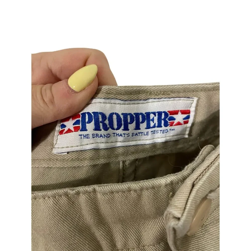 Mens Propper Tactical Utility Cargo Combat Tactical Pants XL Beige Khaki